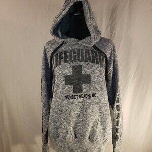 Lifeguard "Sunset Beach, NC" Light Gray Medium Hoodie